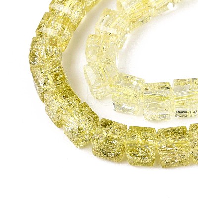 Crackle Transparent Glass Beads Strands GLAA-N062-6mm-05-1