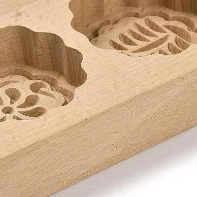 Beech Wooden Press Mooncake Mold WOOD-K010-07A-1
