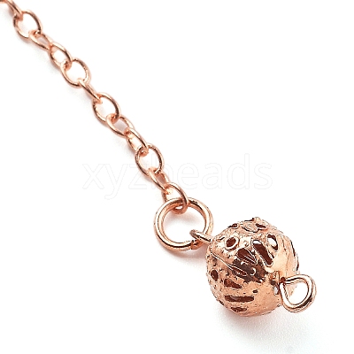 Brass Dowsing Pendulum Big Pointed Cone Pendants KK-H491-02RG-1