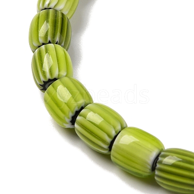 Handmade Lampwork Chevron Beads Strands LAMP-K041-01B-26-1