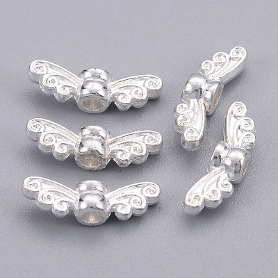 Tibetan Style Alloy Fairy Wing Beads X-TIBEB-6007-S-FF-1
