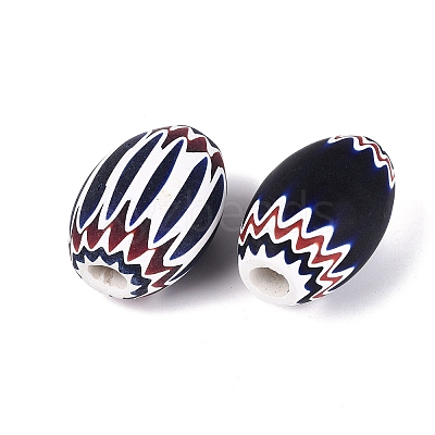 Handmade Millefiori Glass Barrel Beads LA-N002-33A-1