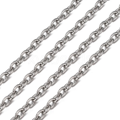 Tarnish Resistant 304 Stainless Steel Cable Chains CHS-R009-11-1
