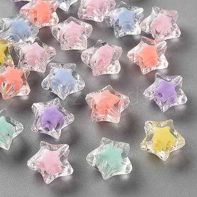 Transparent Acrylic Beads X-TACR-S152-02A-1