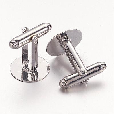 Brass Cufflinks KK-G216-P-1