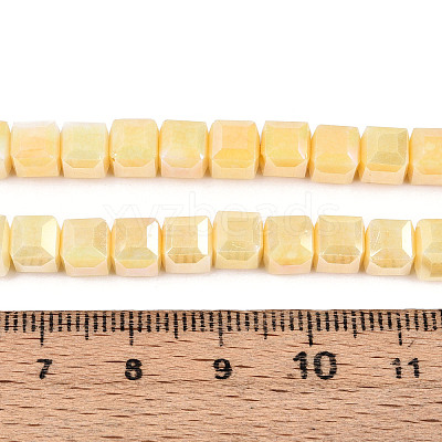 Anti-Tarnish Electroplate Glass Beads Strands GLAA-T025-6mm-10I-1