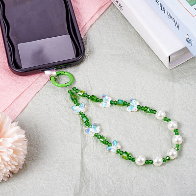Resin Beads Mobile Straps AJEW-TAC0006-10B-1