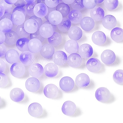 400Pcs Baking Paint Transparent Glass Beads DGLA-YW0001-61A-1
