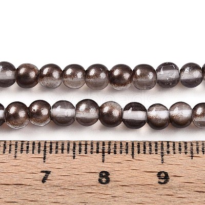 Baking Paint Transparent Glass Beads X1-DGLA-N011-4mm-09-1