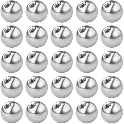 60Pcs Stainless Steel Ear Nuts STAS-BBC0005-14P-1