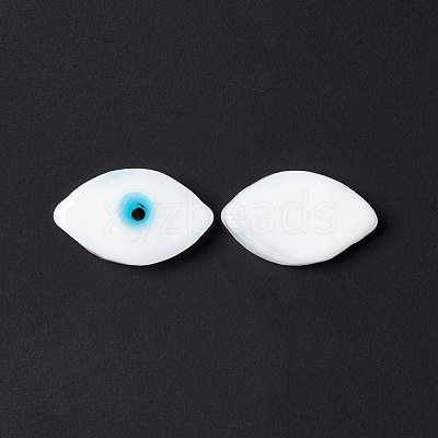 Handmade Evil Eye Lampwork Cabochons LAMP-F025-06B-1