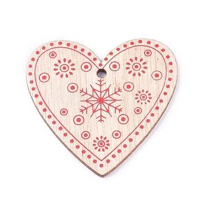 Poplar Wood Pendants WOOD-E011-05-1