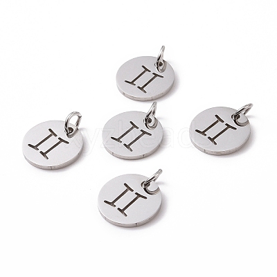 Non-Tarnish 304 Stainless Steel Charms STAS-Q201-T445-3S-1