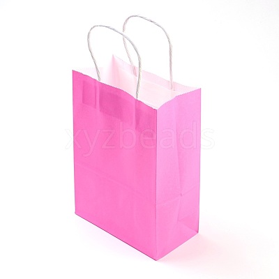 Pure Color Kraft Paper Bags AJEW-G020-B-02-1