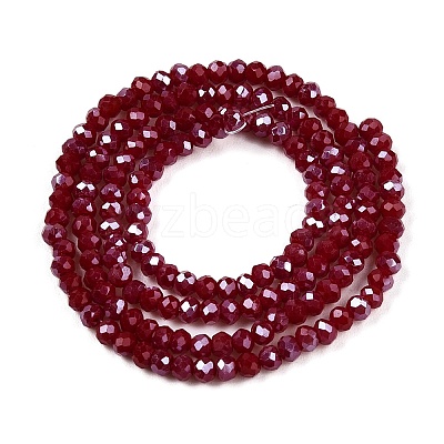 Electroplate Glass Beads Strands EGLA-A044-P1mm-A02-1