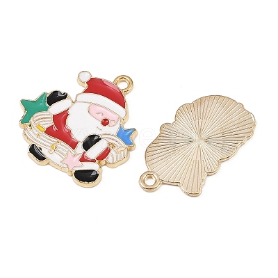 Christmas Alloy Enamel Pendants ENAM-G234-01H-1