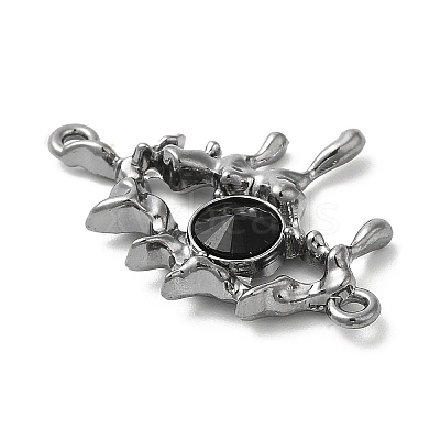 Alloy Jet Rhinestone Pendants LS-PALLOY-P294-01B-02-1