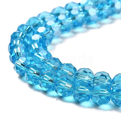 Transparent Glass Beads EGLA-A035-T6mm-B08-1
