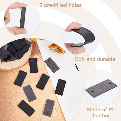 PU Leather Sewing Labels FIND-WH0126-477A-01-1