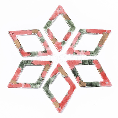 Handmade Porcelain Big Pendants X-PORC-S501-012A-1