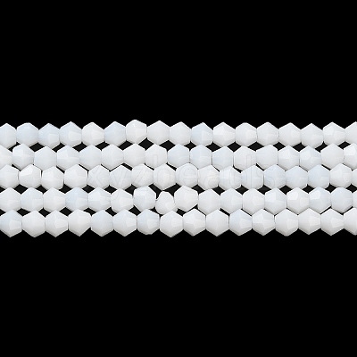 Opaque Solid Color Imitation Jade Glass Beads Strands EGLA-A039-P4mm-D15-1