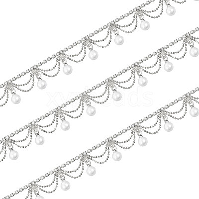 Glass Rhinestone Cup Chains CH-WH0014-01S-1