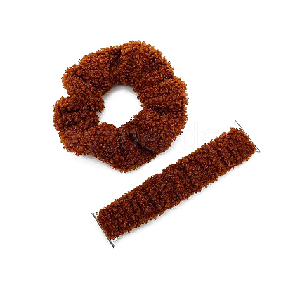 Plush Hairband and Watch Band For iWatch Series 7 Winter limit Smart Watches Size 45mm/42mm/44mm COHT-PW0001-07B-07-1