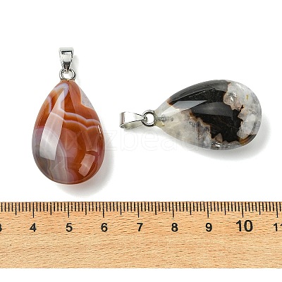 Natural Agate Pendants GG-K002-09B-1