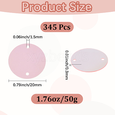 50G Ornament Accessories PVC Paillette/Sequins Pendants PVC-CY0001-01C-1