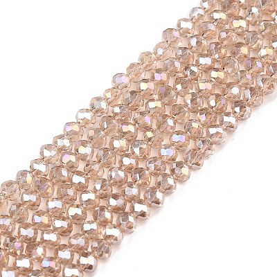 Electroplate Glass Beads Strands EGLA-A044-T2mm-B20-1