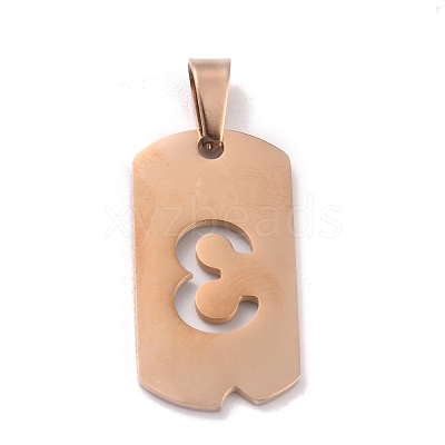 Ion Plating(IP) 304 Stainless Steel Pendants STAS-O127-C03-1