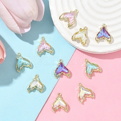 10Pcs 5 Colors Rack Plating Alloy Pendants FIND-YW0006-42-1