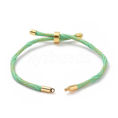 Nylon Cord Silder Bracelets MAK-C003-03G-06-1