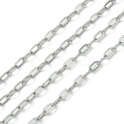 Tarnish Resistant 304 Stainless Steel Cable Chains CHS-K001-30-2.5mm-1