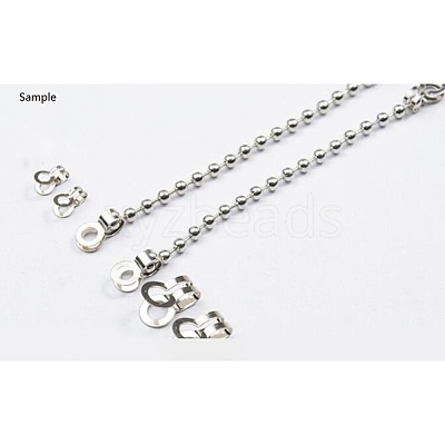 Non-Tarnish 304 Stainless Steel Ball Chain Connectors X-STAS-R089-06-1