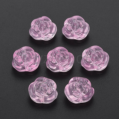 Transparent Baking Paint Glass Beads X-GLAA-S190-022-A05-1