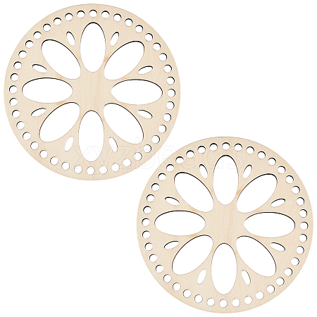 Wooden Basket Bottoms AJEW-WH0126-08A-1