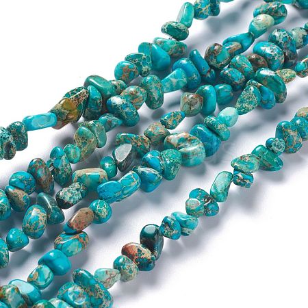 Natural Imperial Jasper Bead Strands G-P444-05F-1