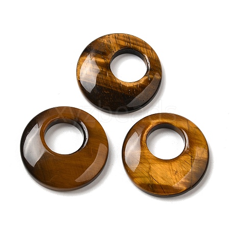 Natural Tiger Eye Pendants G-T122-76B-1