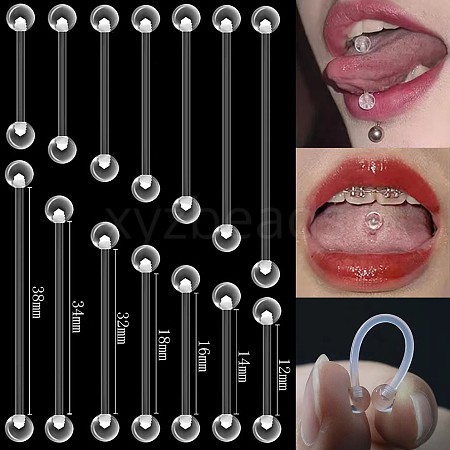 Acrylic Tongue Rings WG0B40E-08-1