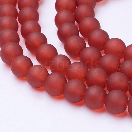 Transparent Glass Bead Strands X-GLAA-S031-8mm-06-1