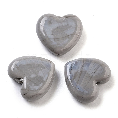 Heart Handmade Lampwork Beads LAMP-U003-01F-1