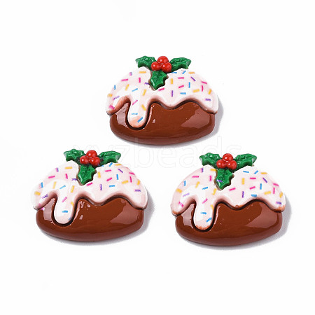 Christmas Theme Opaque Resin Decoden Cabochons CRES-N021-119-1