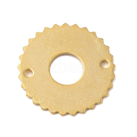 Brass Connector Charms KK-P259-10G-1