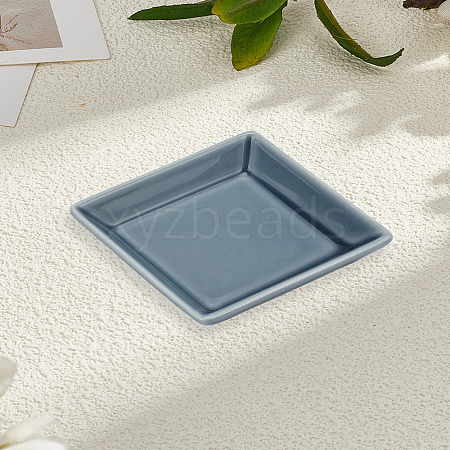 1Pc Porcelain Jewelry Plates ODIS-LP0001-17B-1