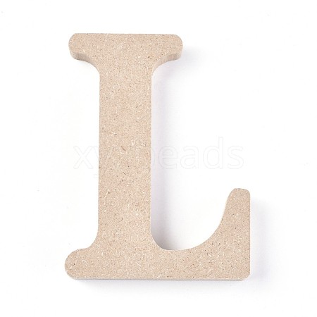 Letter Unfinished Wood Slices DIY-WH0162-62L-1