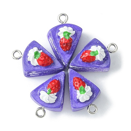 Opaque Resin Imitation Food Pendants CRES-YW0001-10B-1