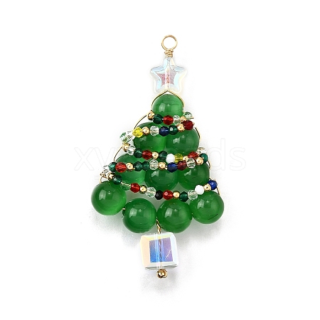 Cat Eye Beads Pendants PALLOY-TA00277-1