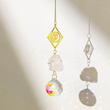 Glass Pendant Decorations PW-WGE7485-01-1