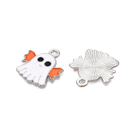 Halloween Theme Alloy Enamel Pendants ENAM-T020-08G-1